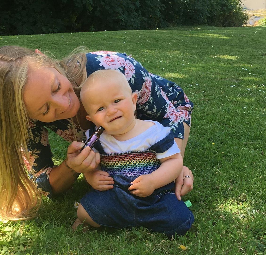using some essential oils to help a child