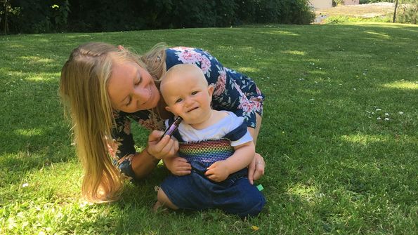 using some essential oils to help a child